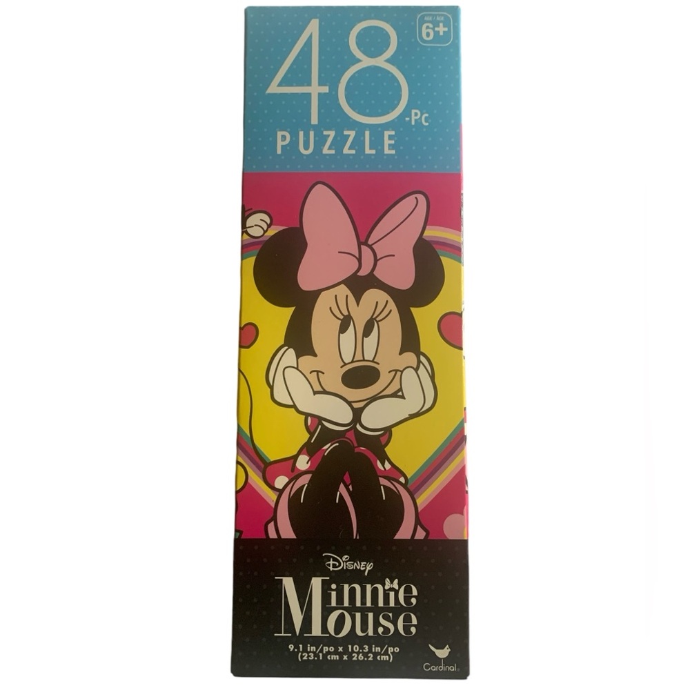Disney Minnie Mouse 48-piece Puzzle 9.1in x 10.3 in NIB